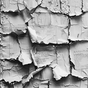 newspaper  ripped  photograph  black  white  wall  peeling  paint  texture  surface 1076117