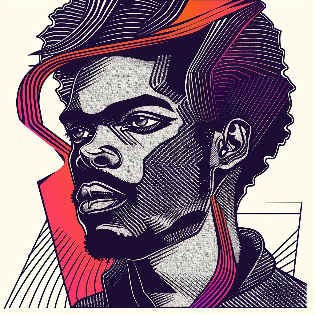 Pop  Art  african-american  man  digital  portrait  colorful  modern  illustration  style 937738