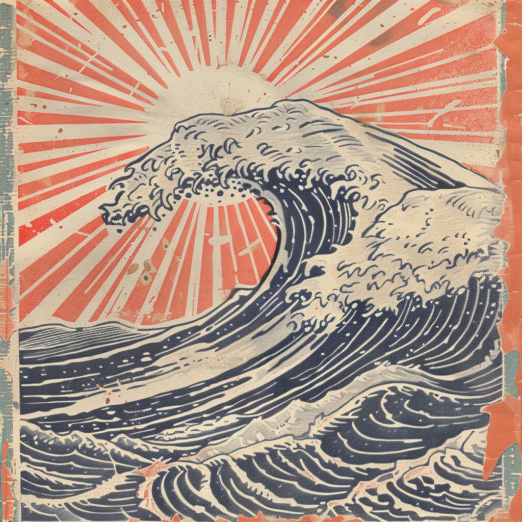 wave  Kurosawa  art  Ralph  McQuarrie  historic  Japanese  vibrant  ocean  iconic 941939