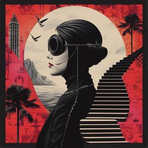 surreal  album  cover  Risograph  Symbolist  hyper-realistic  screenprinting  creative  art  design 1077743