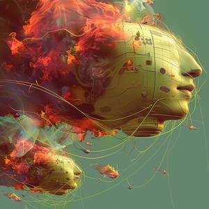 chromolithography  fire  flames  digital  painting  smoke  head  abstract  intense  conceptual 1054383