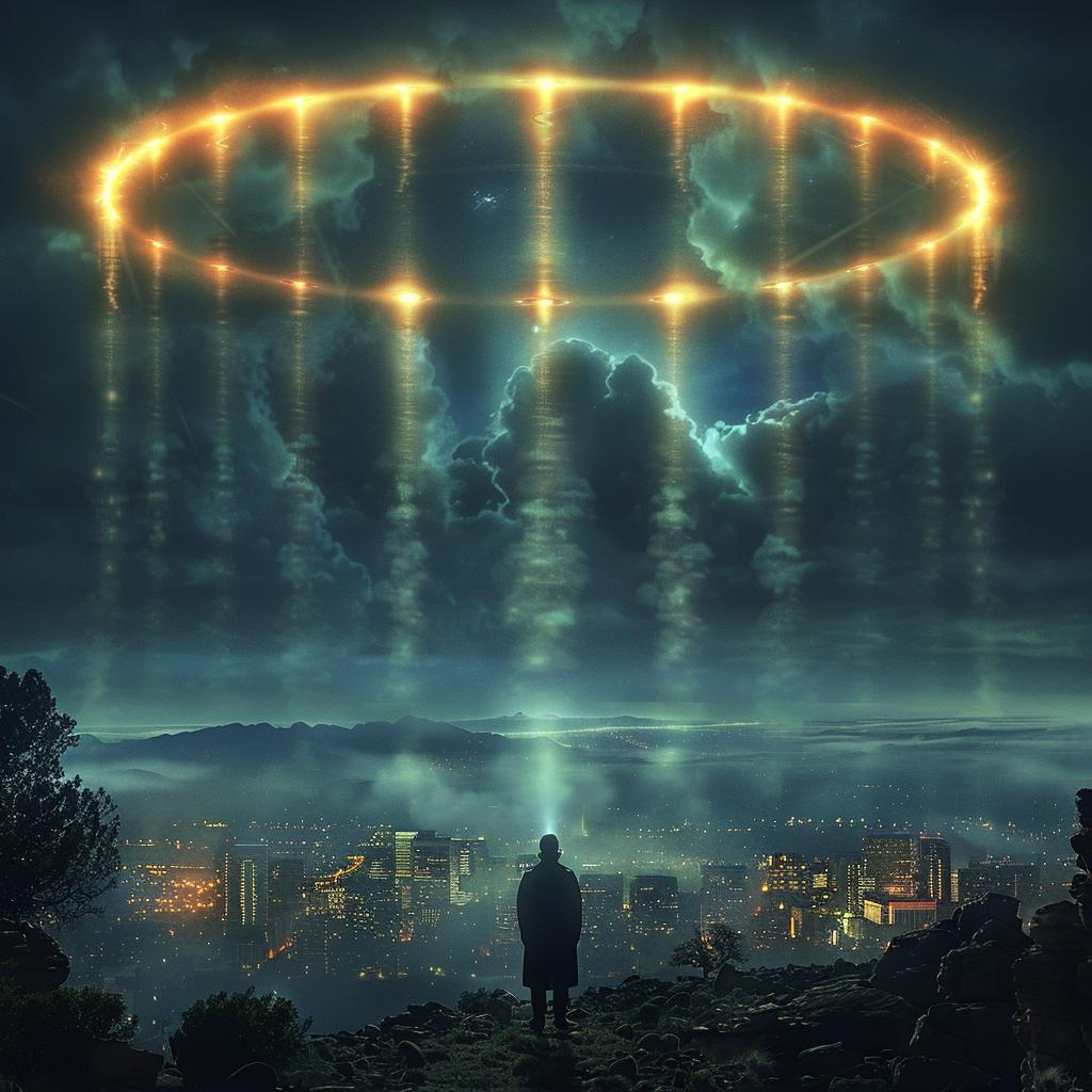 illuminati  cyborg  surreal  glow  volumetric  natural  sharp  mysterious  landscape  alien 962998