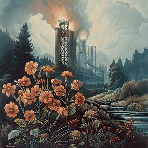 painting  factory  flowers  foreground  color  nature  chromolithography  illustration  art  design 1059308