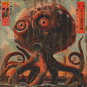 octopus  horror  red  tentacles  art  chromolithography  japanese  dark  illustration  graphic 1040325