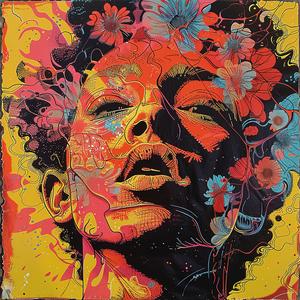 woman  flowers  surreal  face  colorful  vibrant  creative  symbolist  abstract  dreamlike 1078108