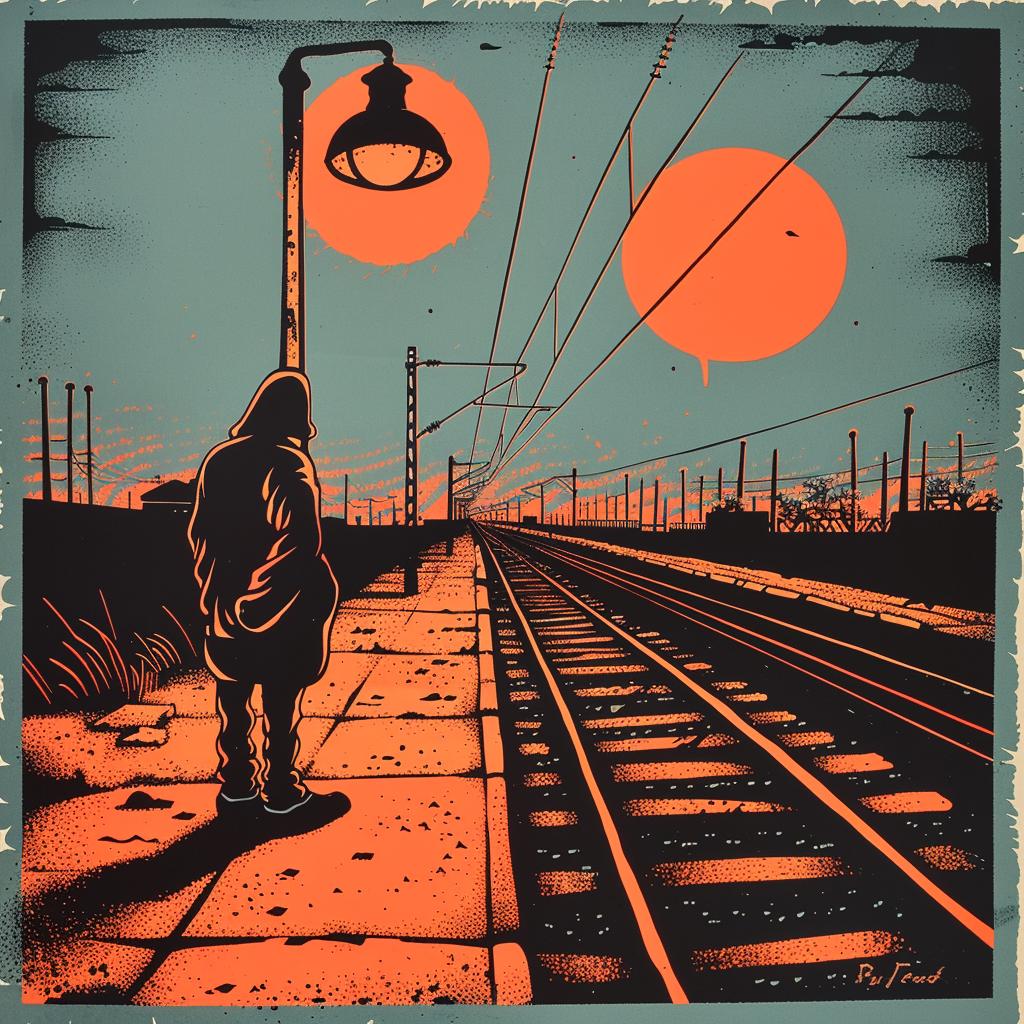album  poster  train  music  illustration  vintage  graphic  style  artwork  design 929933