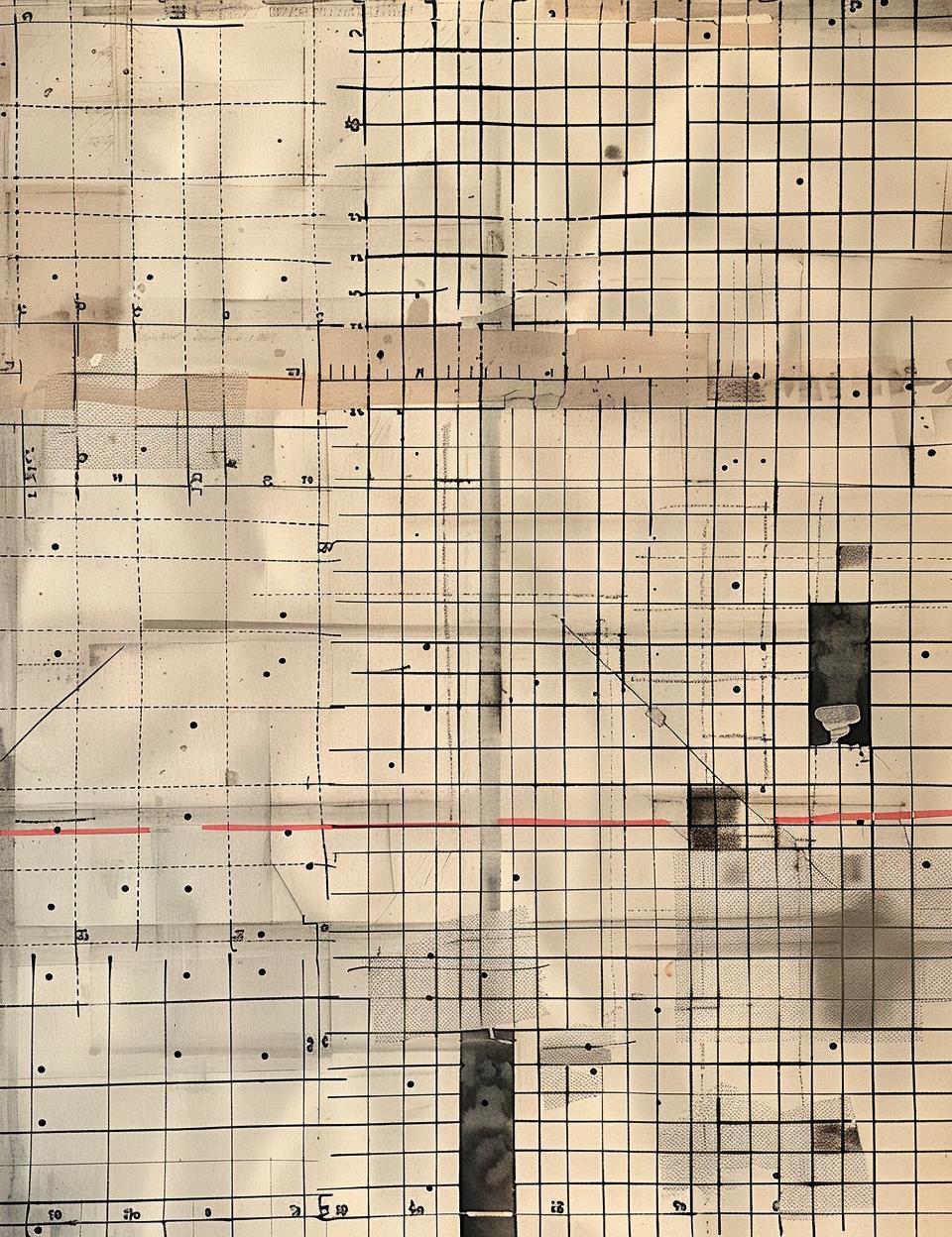 ledger  paper  lines  squares  drawing  patchwork  minimal  patterns  stained  tape 961927