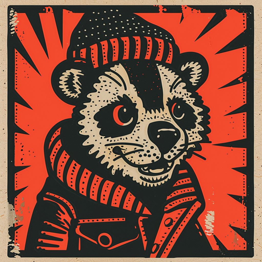 aggressive  animal  streetwise  cap  badger  scarf  urban  culture  style  simple 959389