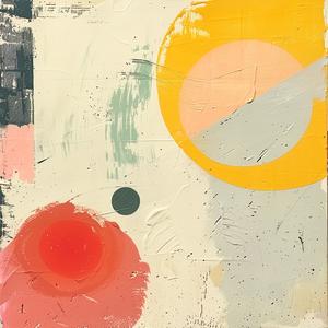 minimalist  abstract  encaustic  El Lissitzky  Etel Adnan  joy  colors  circles  contemporary  risography 1062361