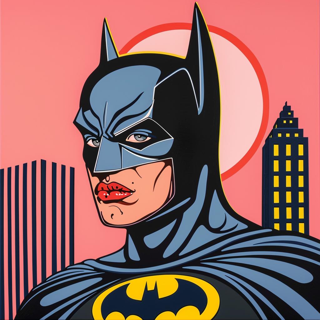 batman  portrait  person  figurative  colorful  bold  comic  hero  stylized  modern 972854