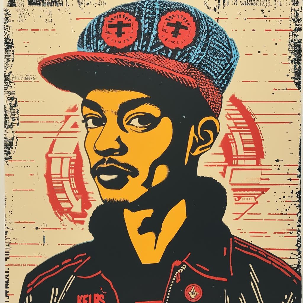 aggressive  streetwise  black  man  cap  poster  urban  minimal  style  cultural 950076