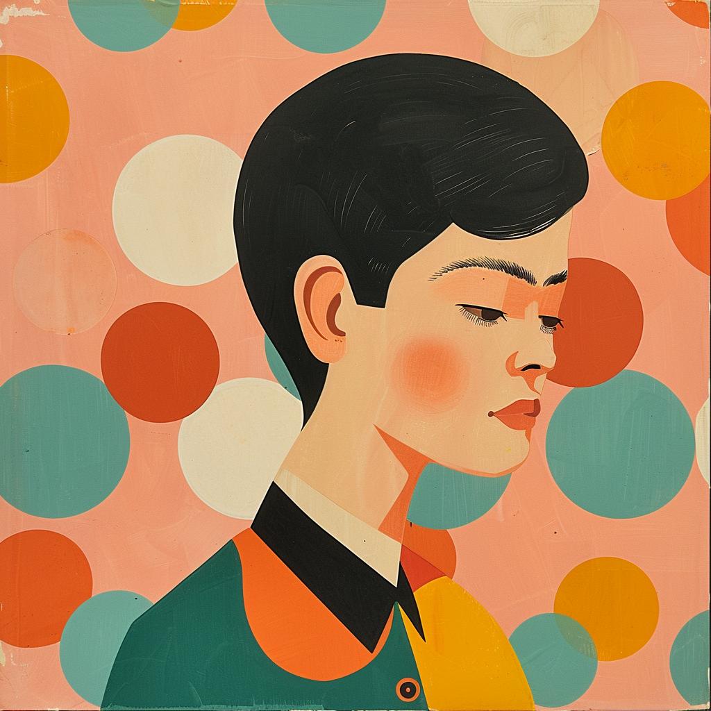 pop  art  deco  album  cover  painting  polka  dots  woman  portrait 977505