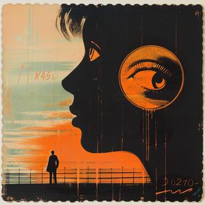 poster  orange  man  sky  graphic  design  digital  art  colorful  illustration 1068021