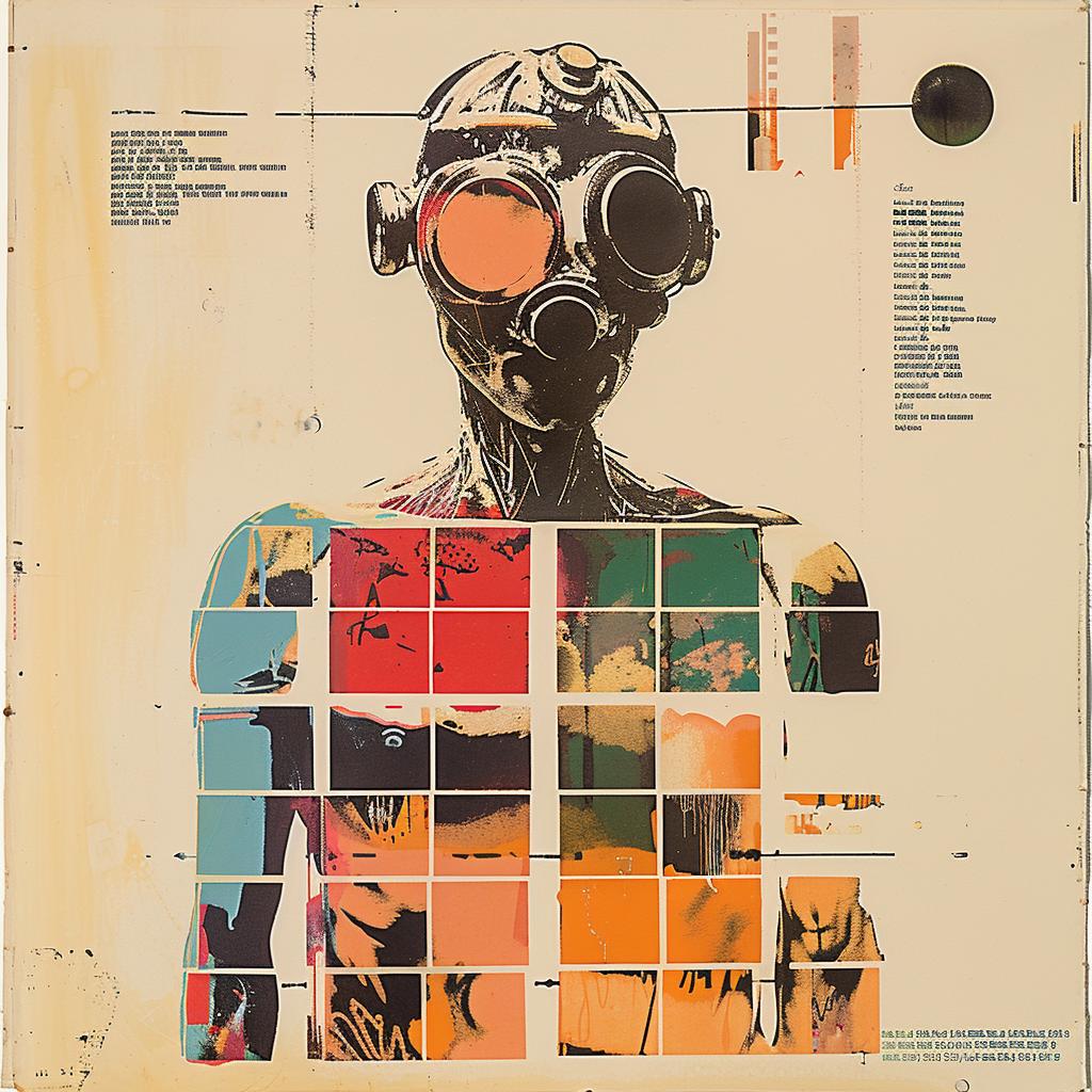 collage  gas  mask  Rauschenberg  mixed-media  styled  urban  surreal  political  art 937486