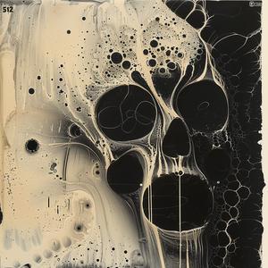 skull  black  white  painting  horror  graphic  art  monochrome  abstract  stylized 1061562