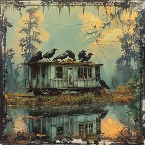 painting  birds  train  car  animal  nature  chromolithography  art  vibrant  color 1052198
