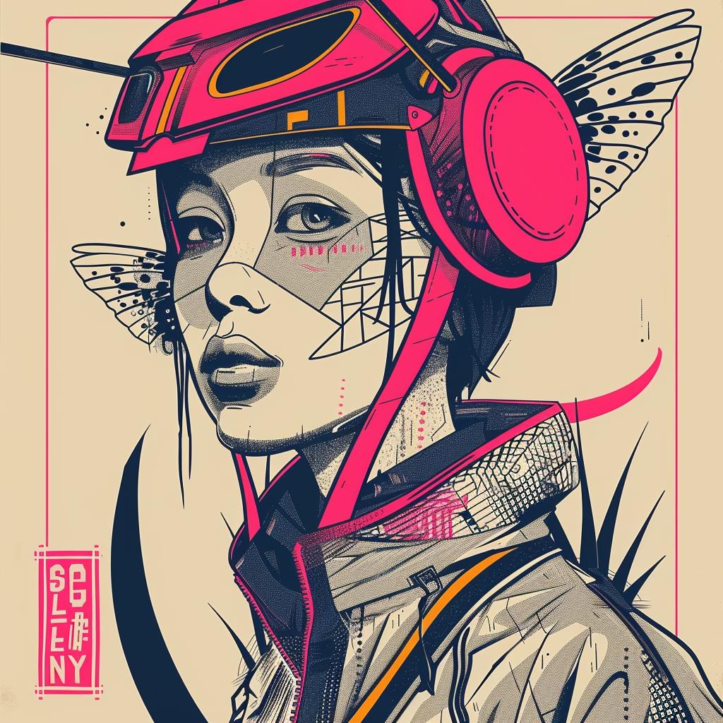 surreal  digital  art  albumcover  grasshopper  TsukiokaYoshitoshi  illustration  selected  symbolist  design 939493