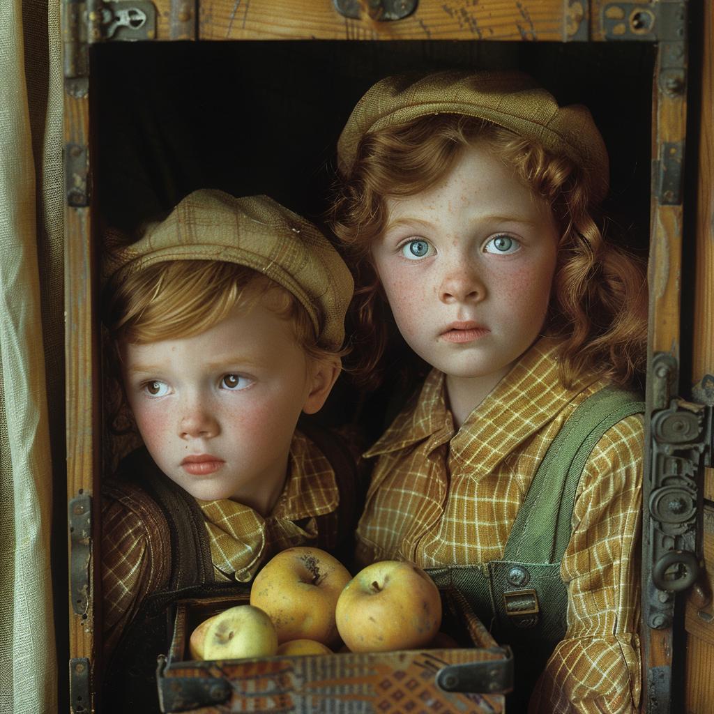 photography  children  box  apples  lifestyle  double  exposure  technicolor  art  scene 1027279