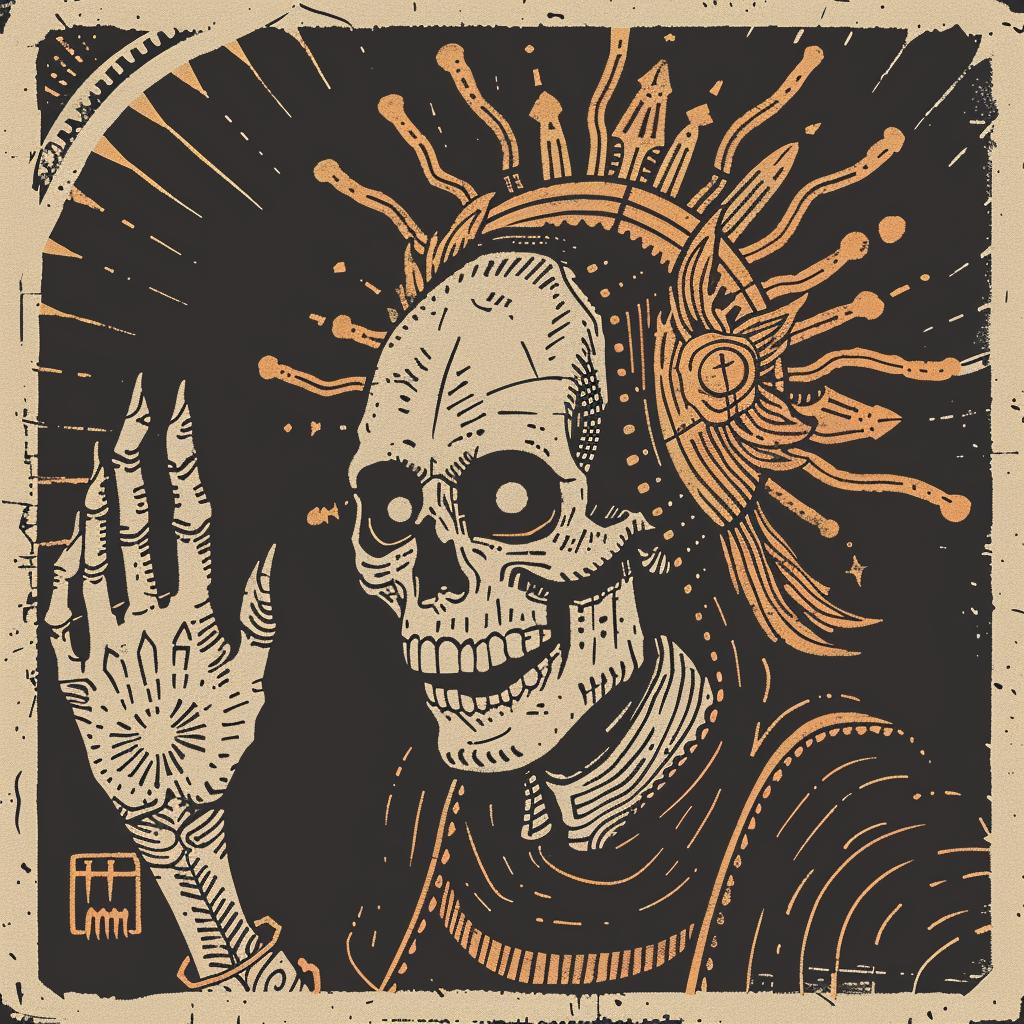 provocative  art  naturalistic  spiritual  terror  occult  skull  crown  hand  McFarlane 935099