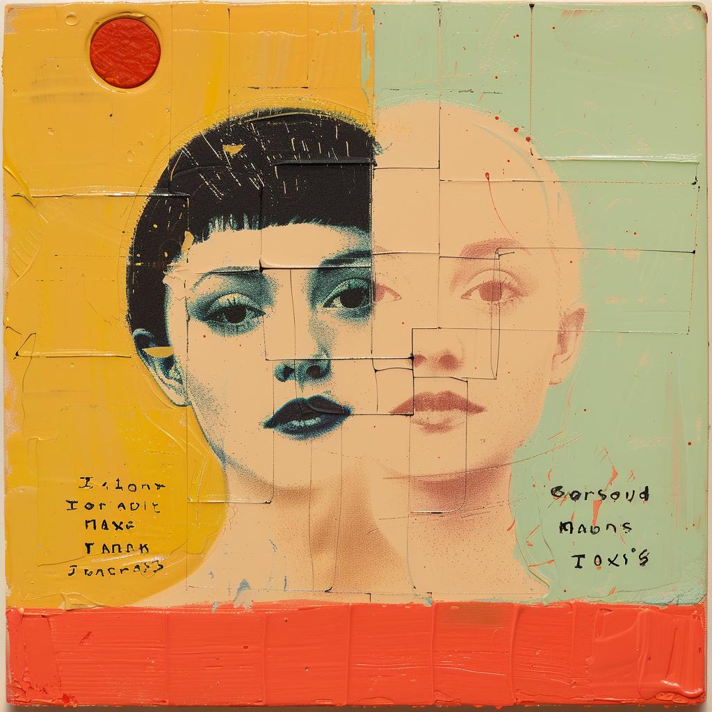 encaustic  paint  women  figurative  colorful  expression  artistic  impasto  canvas  portrait 1016346