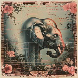 elephant  flowers  chromolithography  vibrant  nature  artistic  colorful  animal  botanical  decorative 1038203