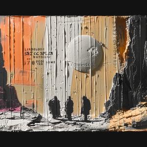 moon  sky  people  walking  sunset  silhouette  night  landscape  atmosphere  scene 1066275