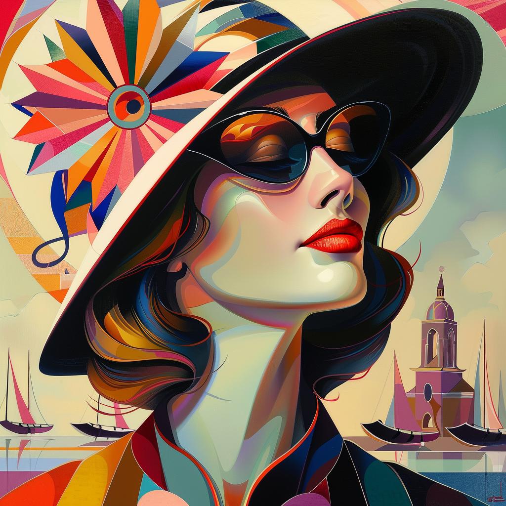 woman  hat  sunglasses  painting  portrait  colorful  style  fashion  artwork  expressive 966179