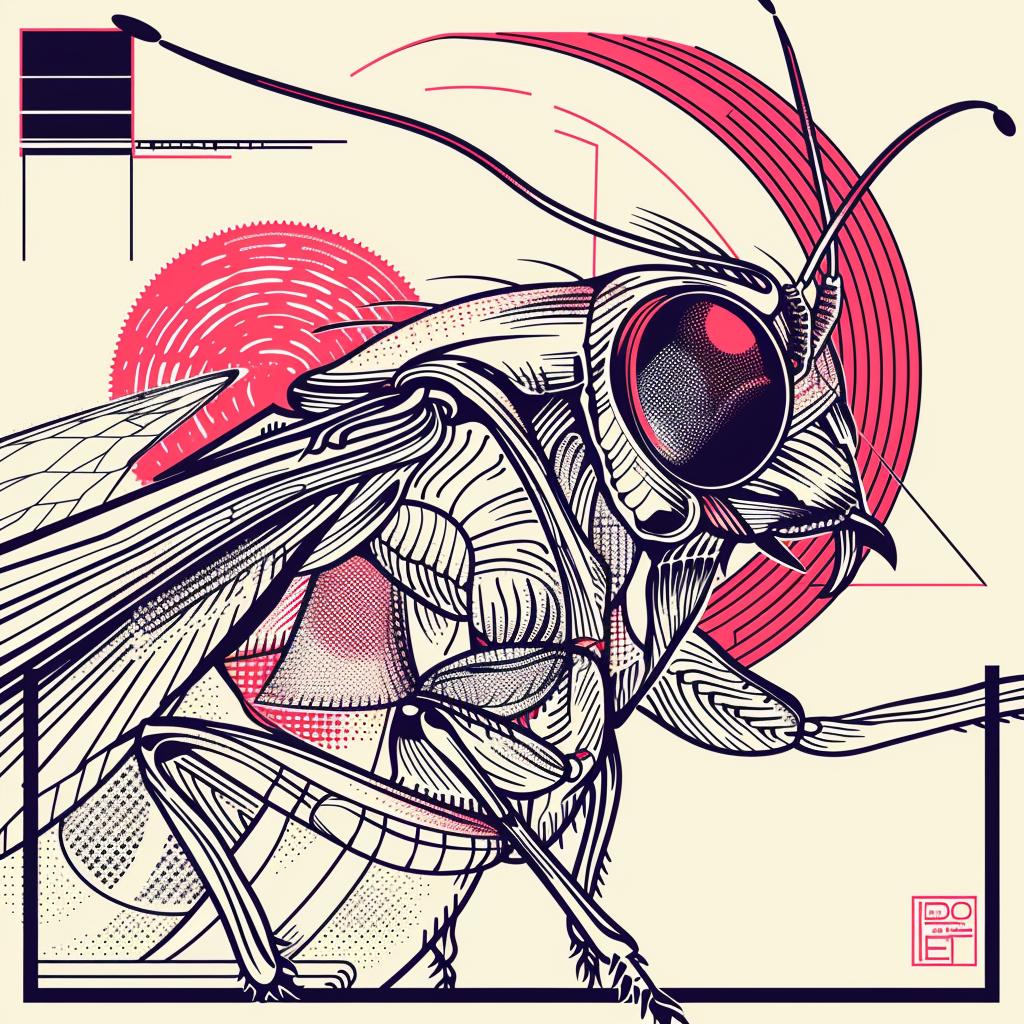 surreal  grasshopper  album  cover  hyper-realistic  symbolist  screenprinting  digital  art  insect 939572
