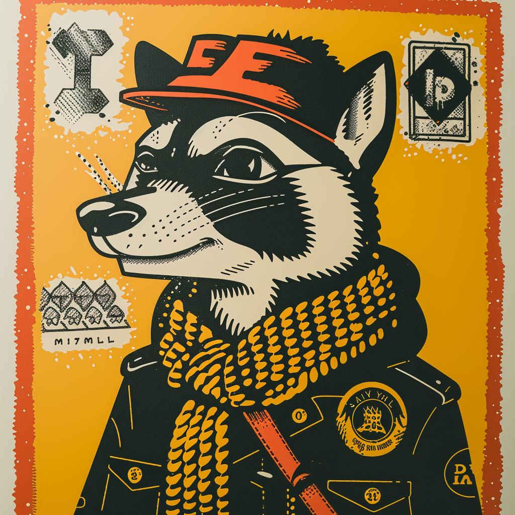 poster  raccoon  hat  scarf  minimal  animal  streetculture  graphic  colorful  illustration 957504