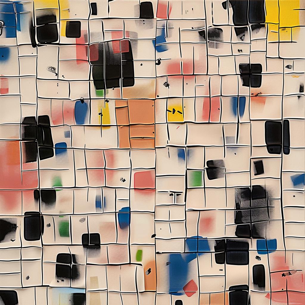 abstract  geometric  squares  colorful  modern  painting  shapes  art  design  style 950846