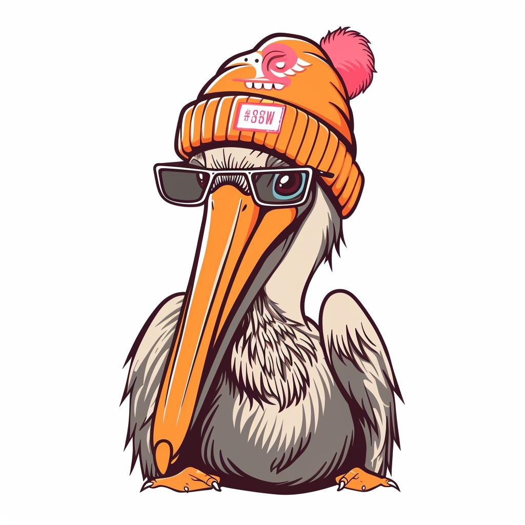 cute  adorable  anthropomorphic  pelican  hat  minimal  streetculture  simple  kawaii  glasses 958636