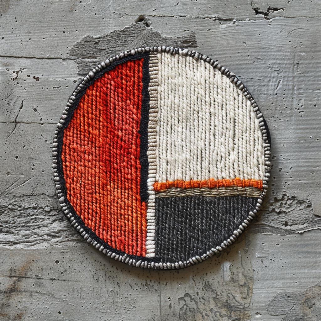 red  white  black  design  circular  patch  streetwear  chenille  simple  artistic 961477
