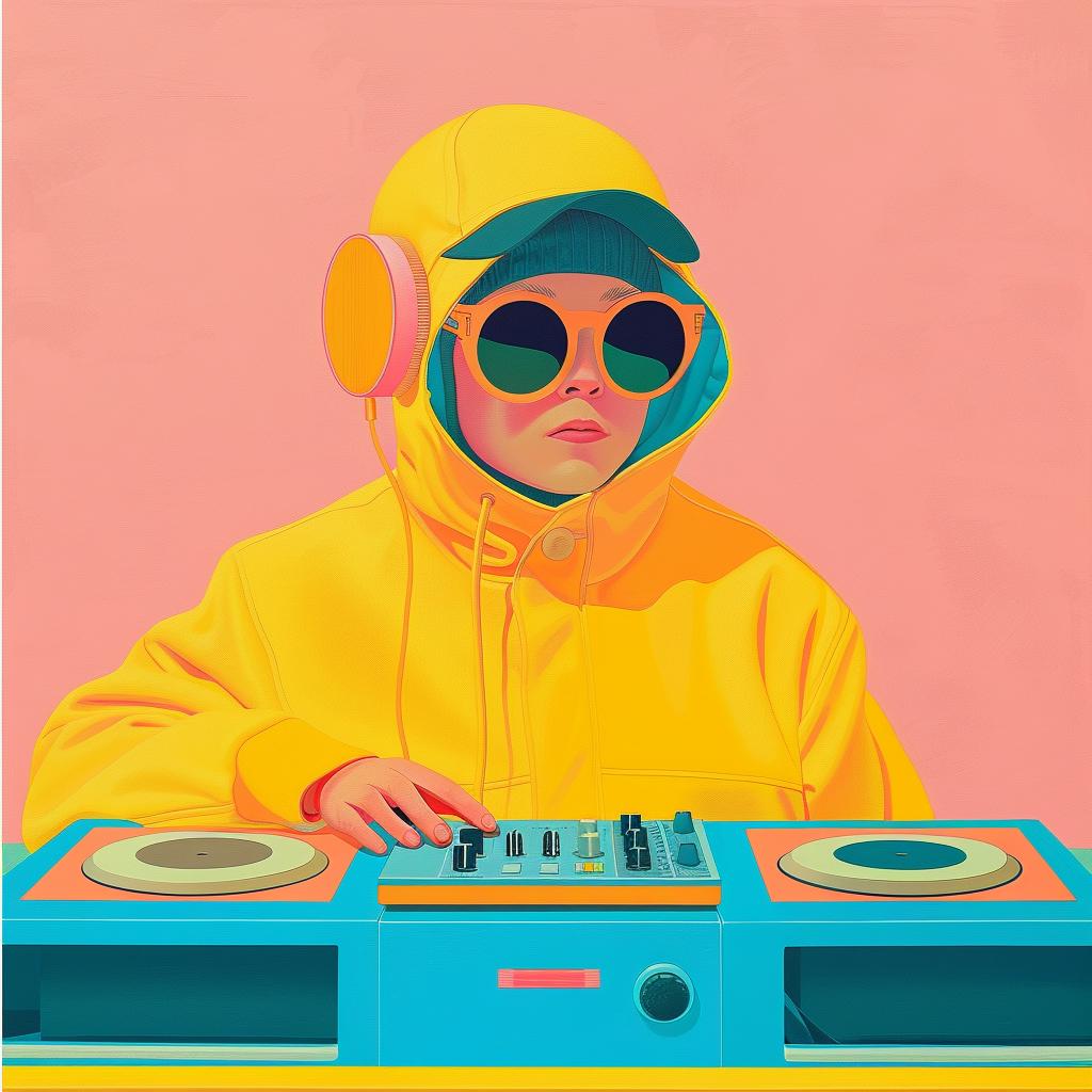 painting  person  sunglasses  yellow  jacket  colorful  art  vibrant  surreal  creative 1017352