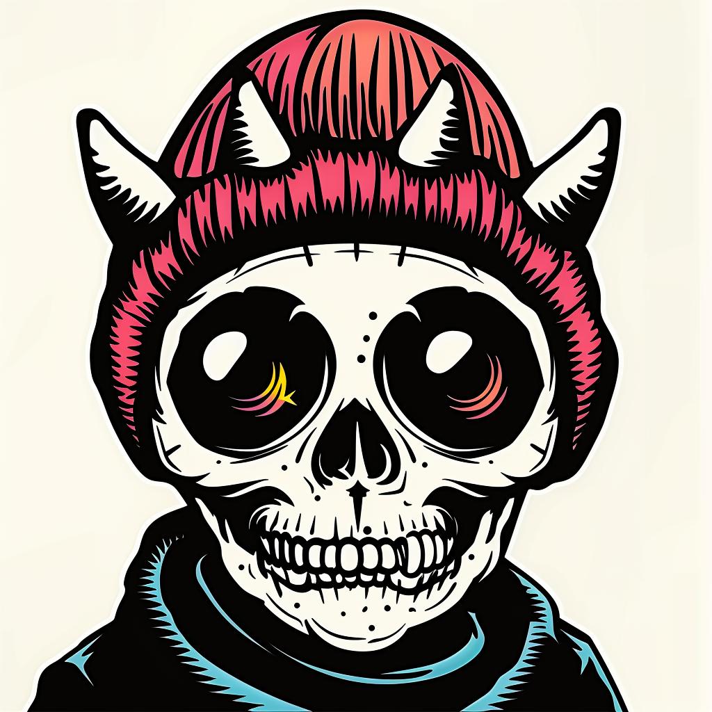 skull  horns  hat  dark  gothic  illustration  symbolic  artwork  creepy  detailed 966720