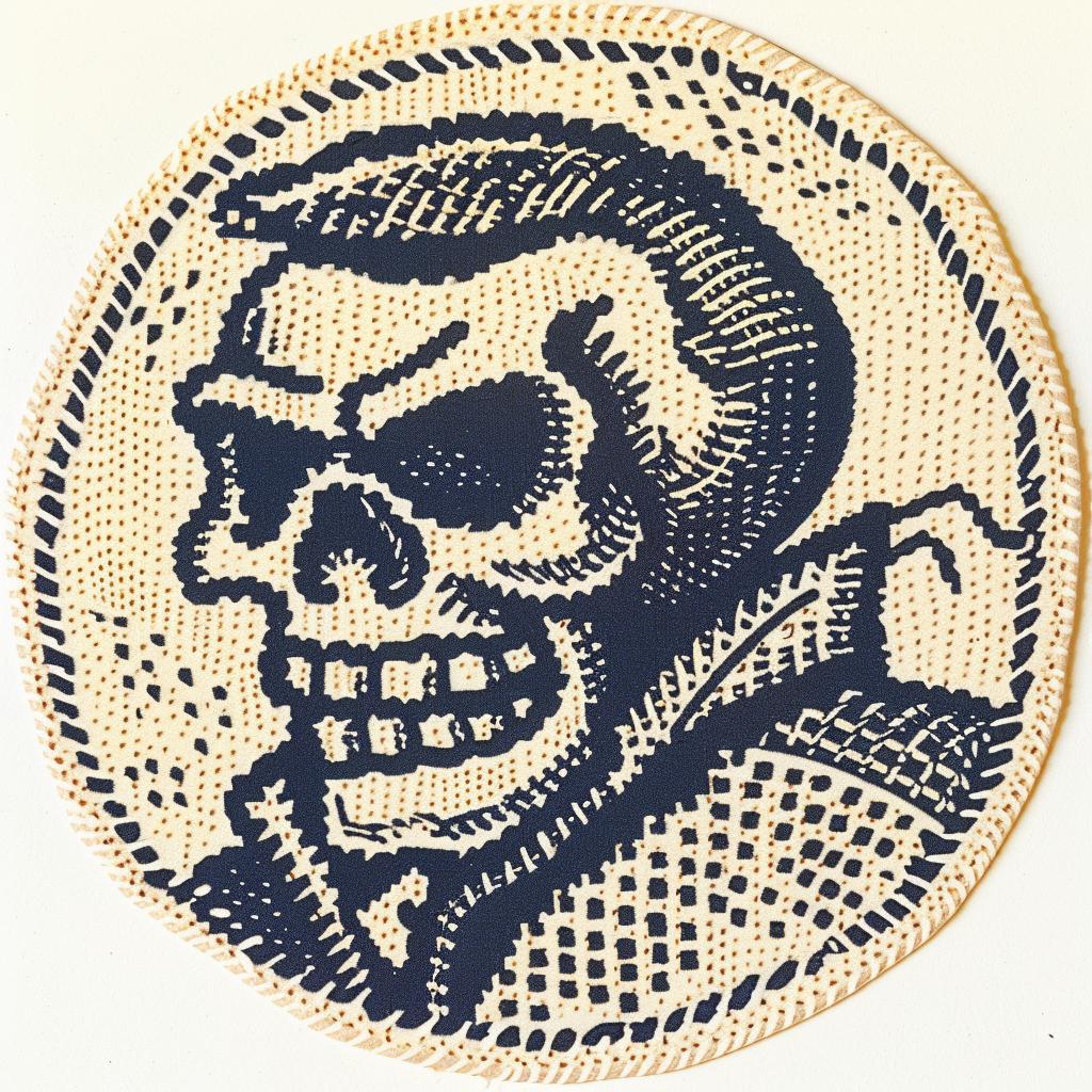 patch  skull  man  streetwear  hip-hop  chenille  minimal  cool  embroidered  bold 961257