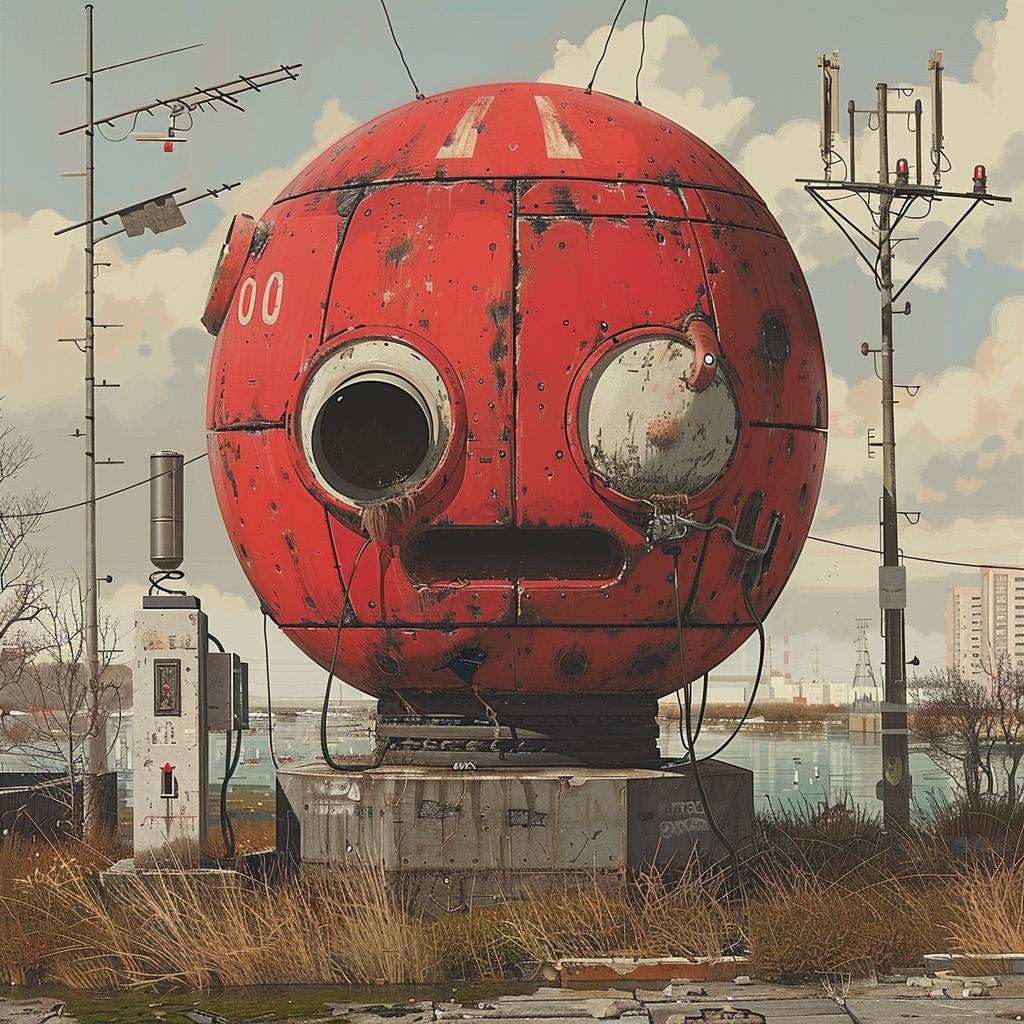 surreal  album  cover  hyper-realistic  screenprinting  red  ball  eyes  artwork  playful 960262