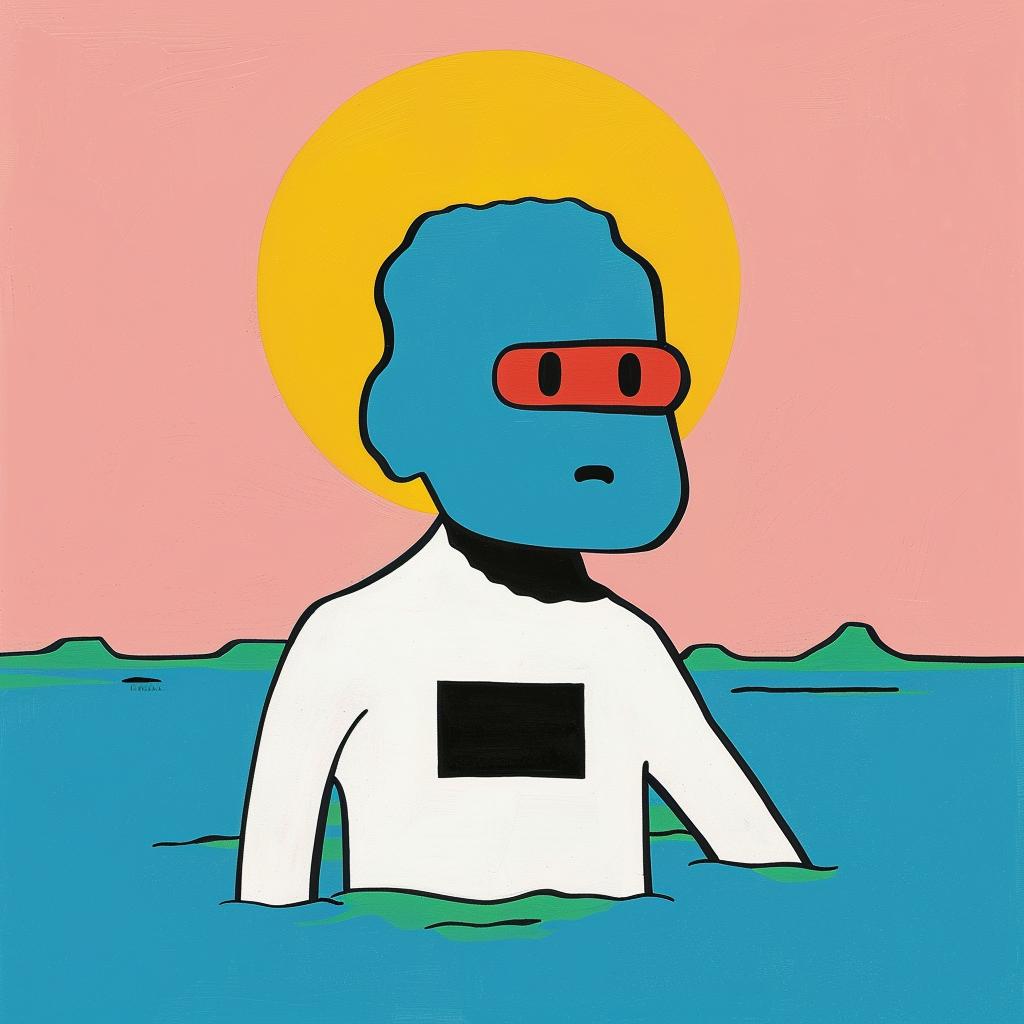 cartoon  character  water  sunglasses  playful  colorful  illustration  surreal  fun  art 1019284