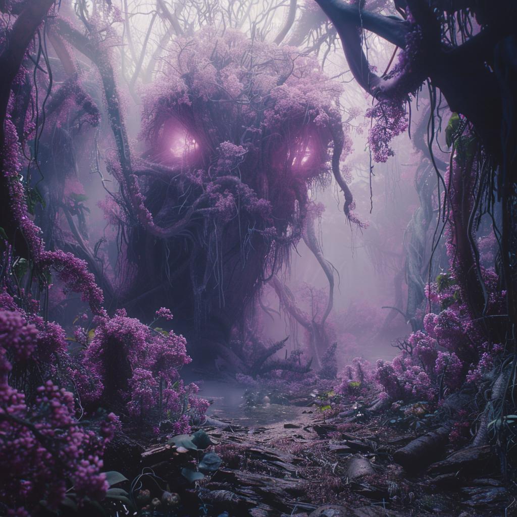horror  surreal  forest  purple  tree  dark  evil  crazy  unimaginable  mood 972033