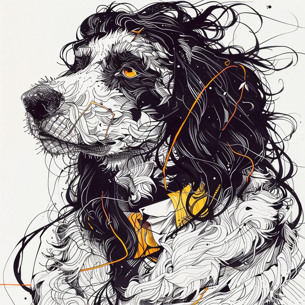 mythical  creature  dogs  hybrid  unique  fantastical  drawing  longhair  canines  art 952793