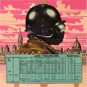 poster  man  helmet  London  sign  illustration  graphic  chromolithography  urban  colorful 1039872