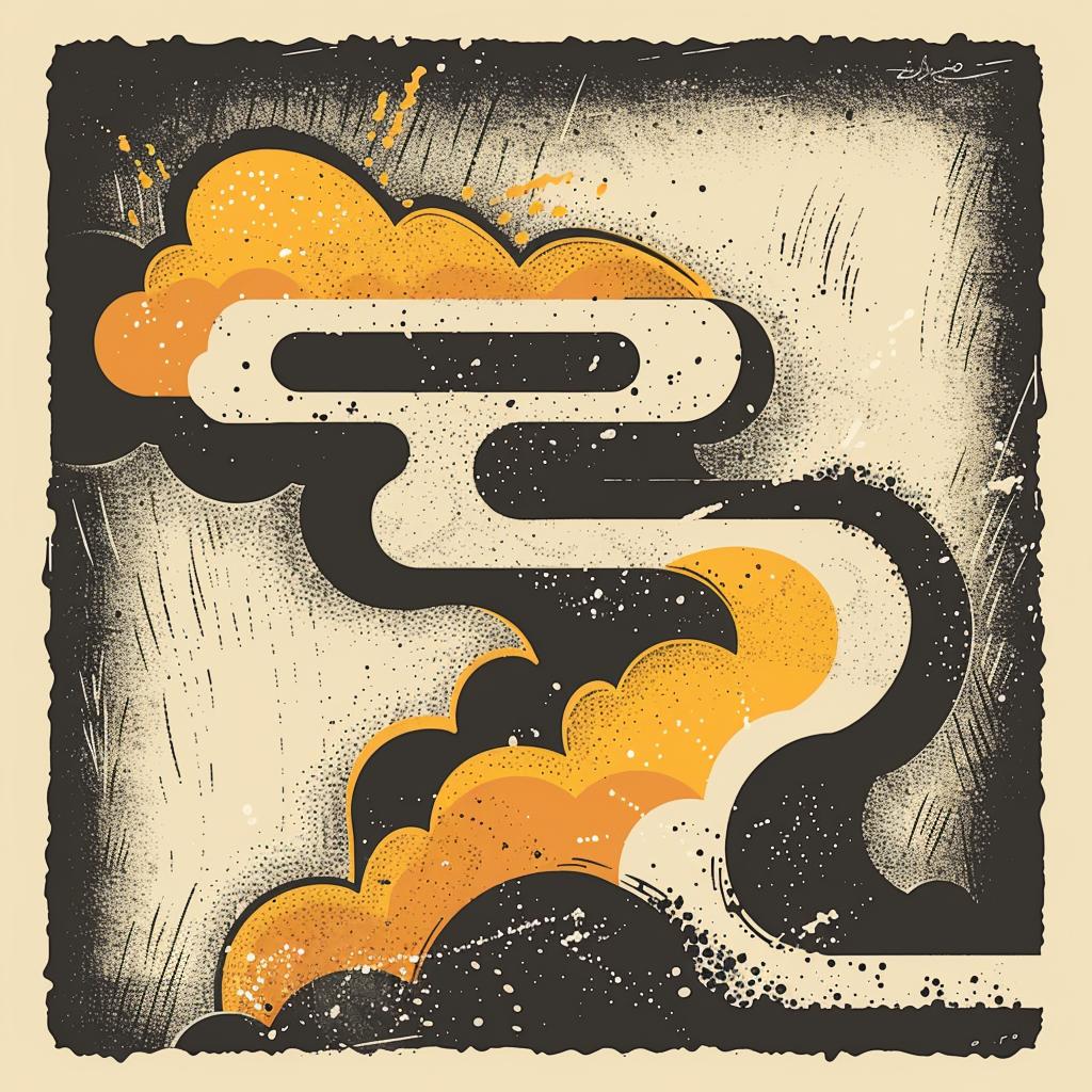 abstract  impressionism  Dan  Hipp  cloud  road  poster  art  contemplative  dreamlike 928085