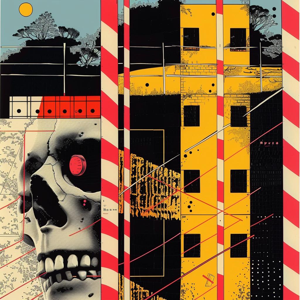 poster  skull  building  graphic  design  dark  aesthetic  influence  art  style 968457