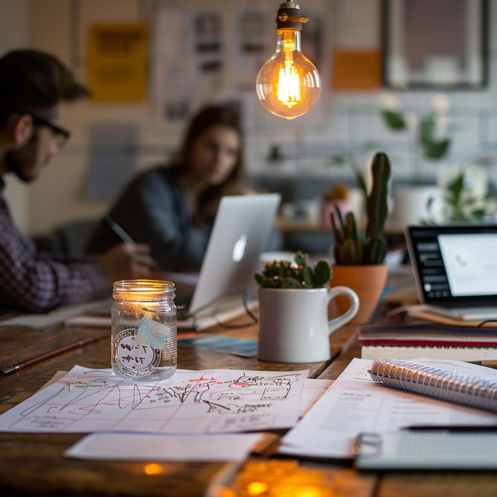 strategy  success  brand  awareness  collaboration  office  workspace  innovation  teamwork  professional 1029018