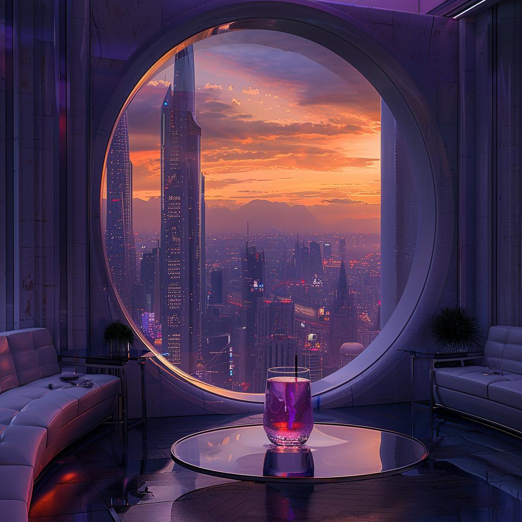 futuristic  coffeshop  window  city  minimal  photography  glass  ambiance  detailed  lighting 970776