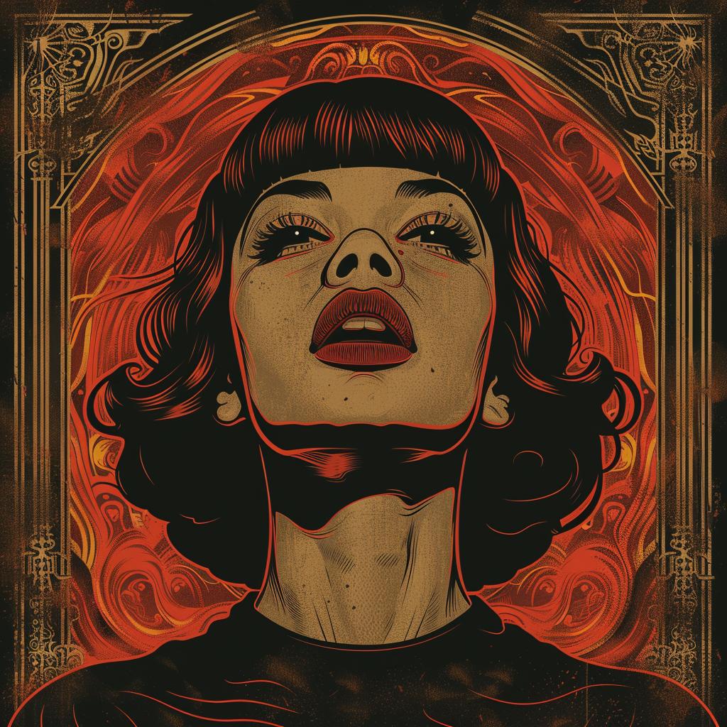 album  poster  Martin  Ansi  Charles  Burns  screenprinting  fine-detail  illustration  dark 1025901