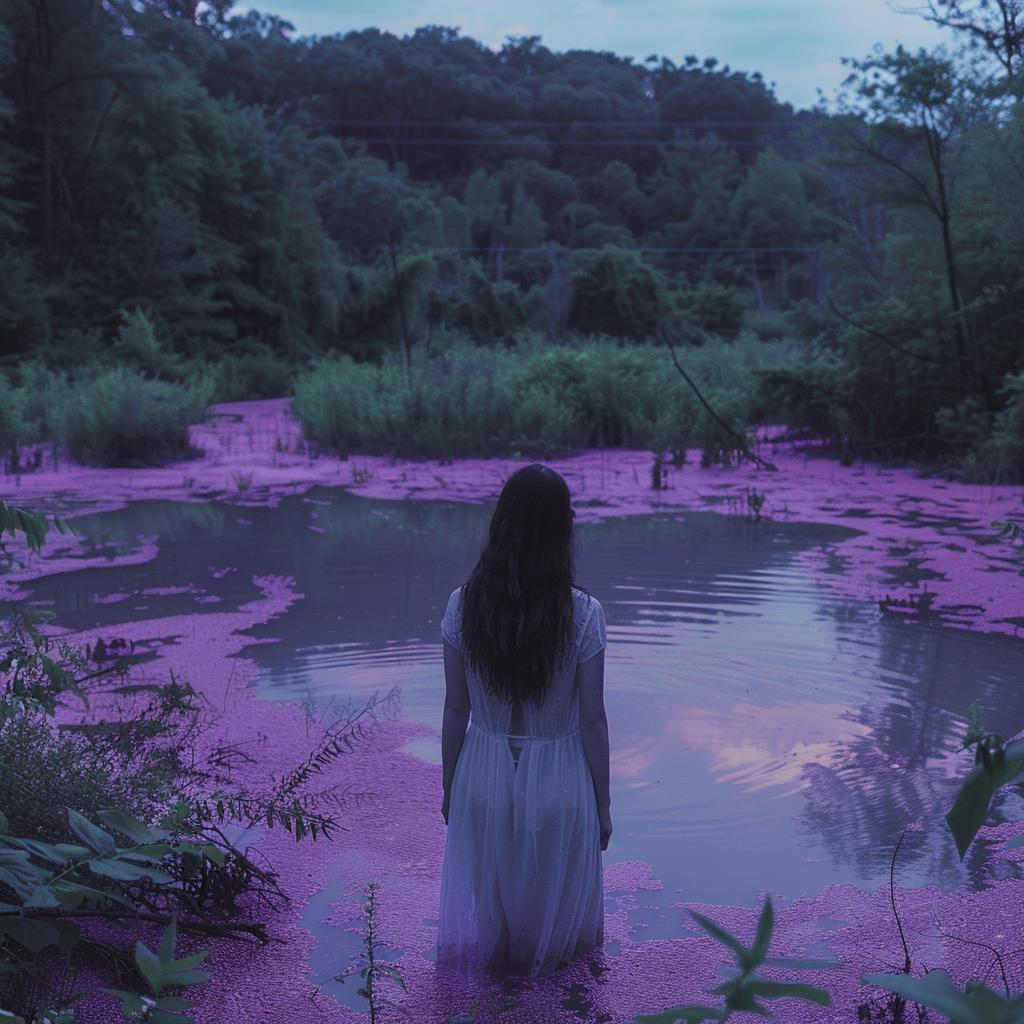 horror  surreal  woman  pond  purple  dark  evil  crazy  unimaginable  mood 972030