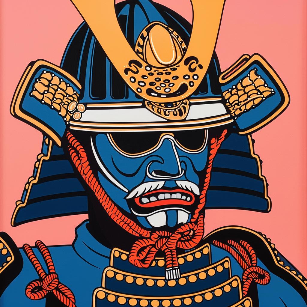 shogun  warrior  samurai  helmet  sword  painting  traditional  art  Japanese  culture 973873