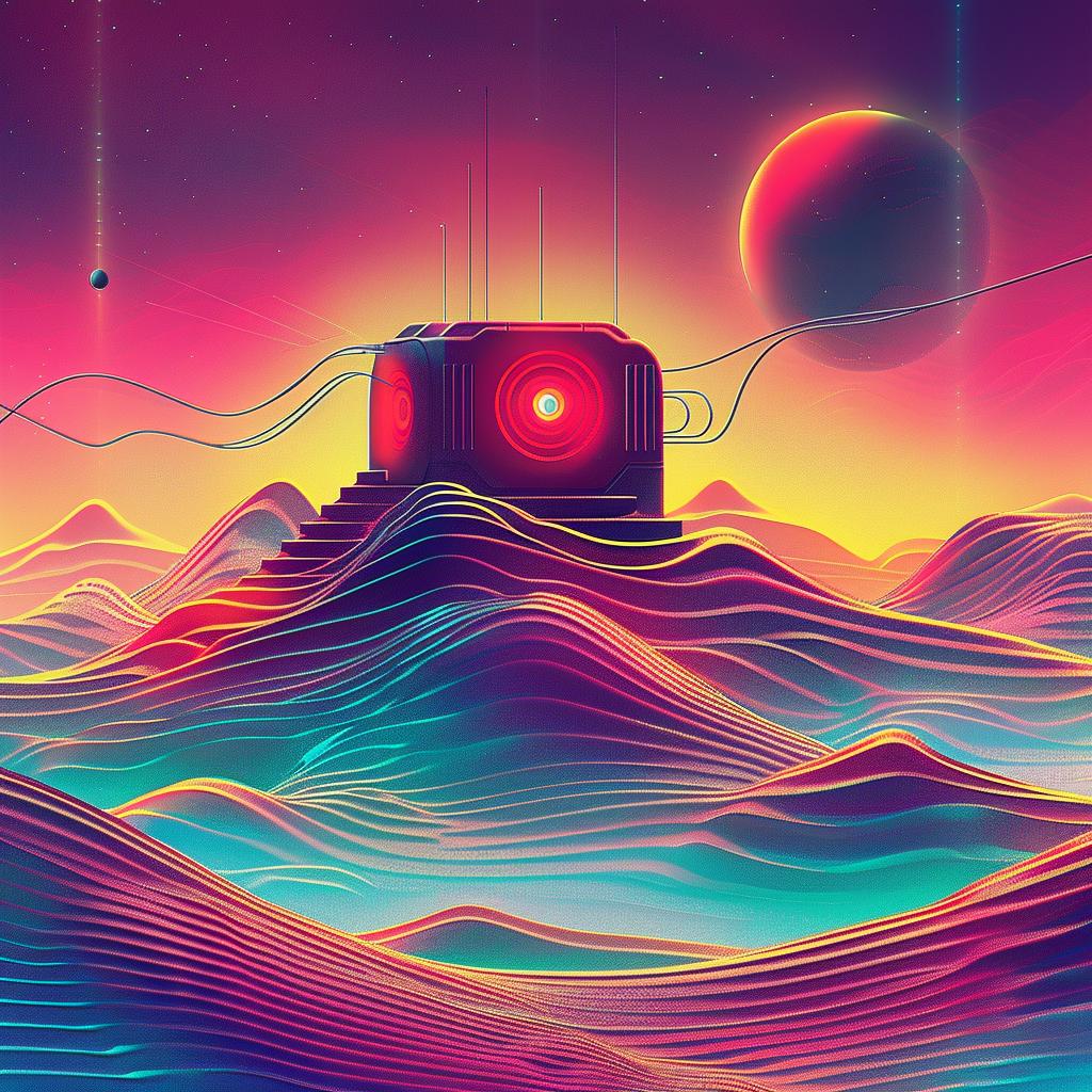 alien  spaceship  desert  mountains  planets  sci-fi  landscape  cosmic  isolation  colorful 967589