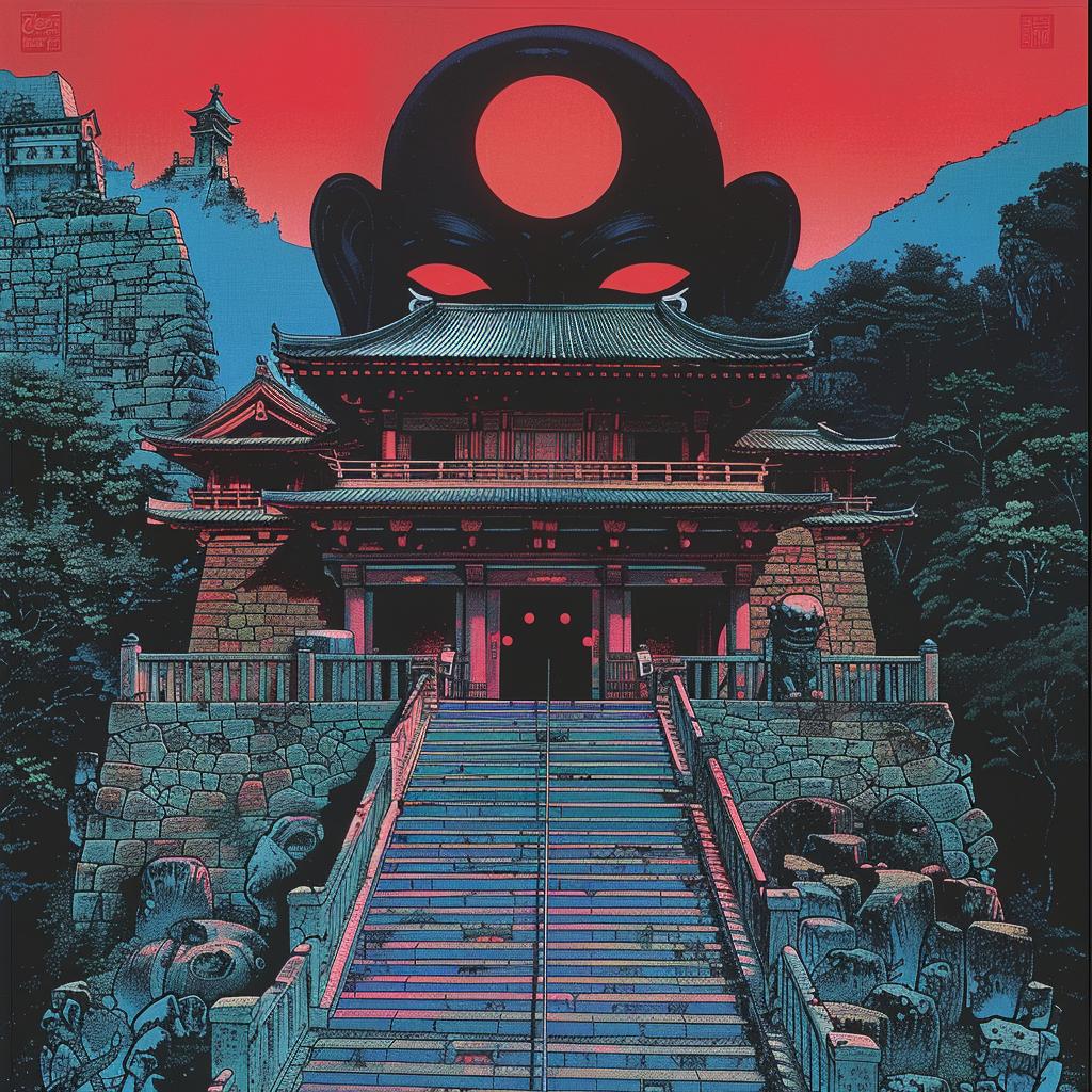 dark  occult  album  cover  Hiroshi  Nagai  poster  movie  mask  fantasy 928351