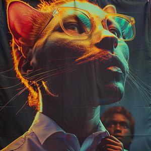 Chromolithography  Movie  Poster  Cat  Art  Graphic  Colorful  Visual  Feline  Concept 1060517